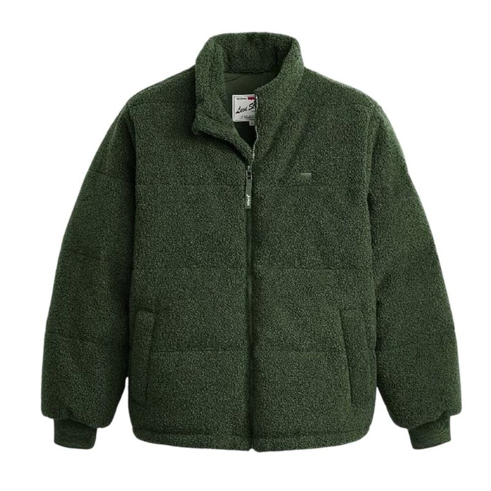 Levis Mens Rocky Quilted Puffer Jacket / Green